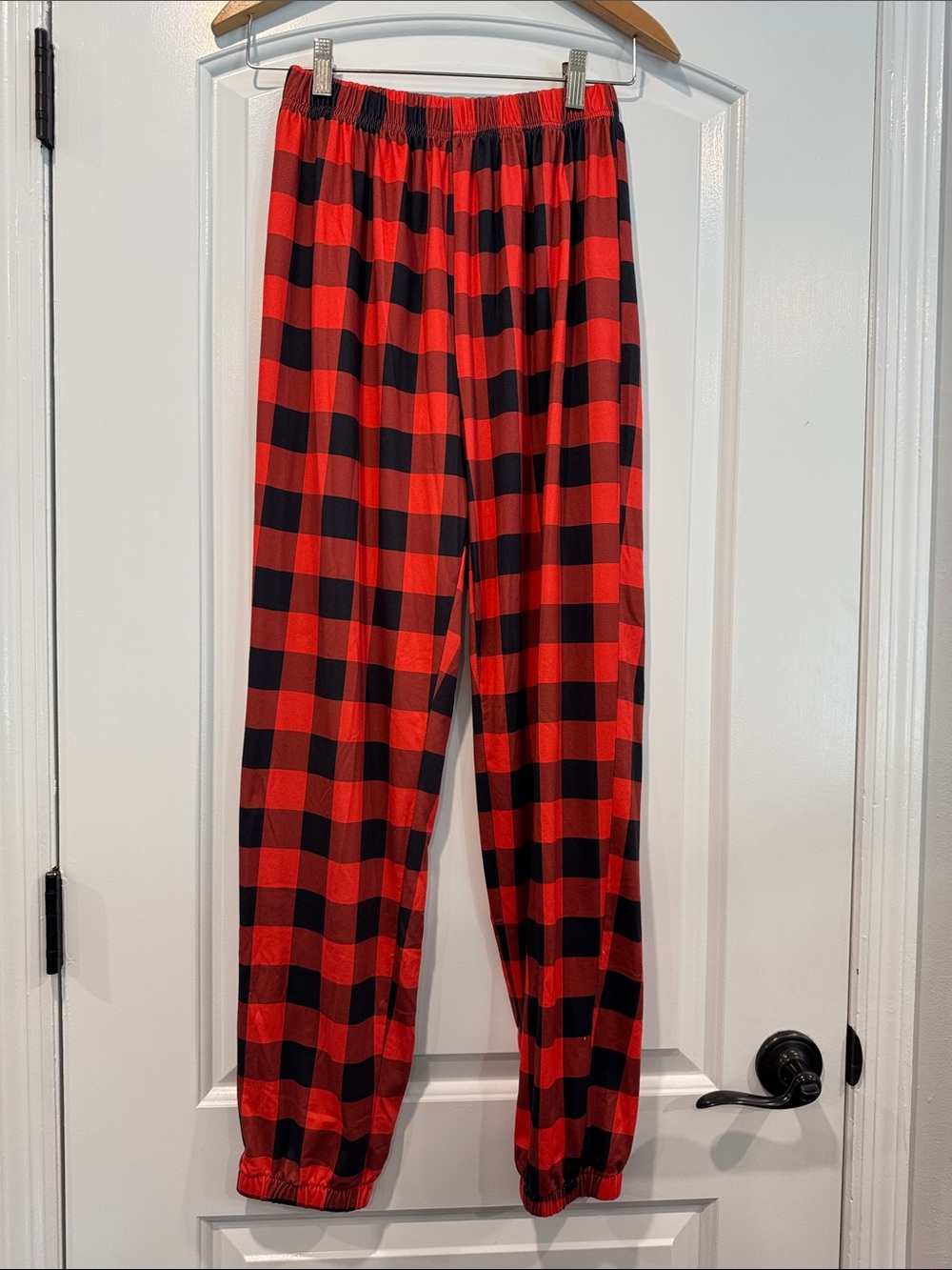 Red and Black Buffalo Plaid Pajama Pants - Cozy Sleepwear Size 6